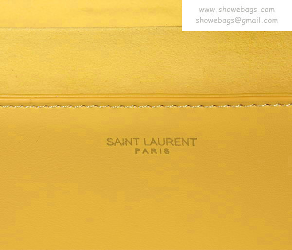 YSL chyc small travel case 311215 yellow - Click Image to Close